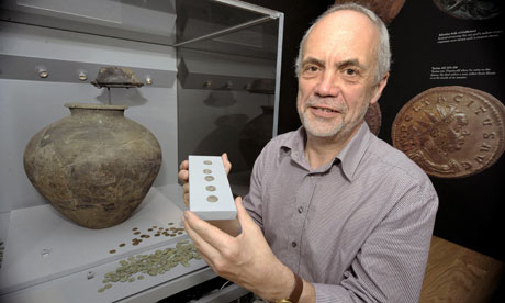 Steve Minitt shows part of the Frome Hoard